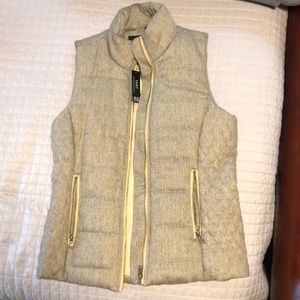 Quilted wool vest